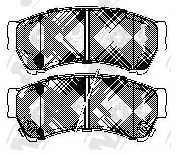 Колодки тормозные дисковые перед MAZDA 6 07 PN5806 PN5806 NIBK