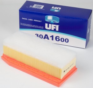 Фильтр воздушный LADA VESTA 1.6, X-RAY 1.6/1.8, RENAULT ARKANA 1.6, CAPTUR 1.6/2 30.A16.00 UFI