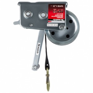 Лебедка барабанная 0.8т L=7.5м ленточная MATRIX 522715 MATRIX