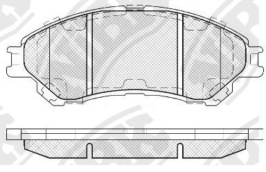 Колодки тормозные дисковые SUZUKI SX4 13-/VITARA 15-  PN9809 PN9809 NIBK