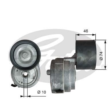 Натяжитель ремня MB Axor OM457, Bus T38714 GATES