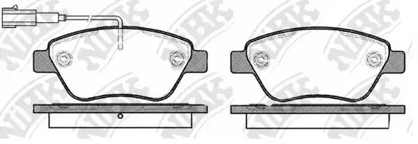 Колодки тормозные FIAT Albea передние (4шт.) NIBK PN0211W NIBK