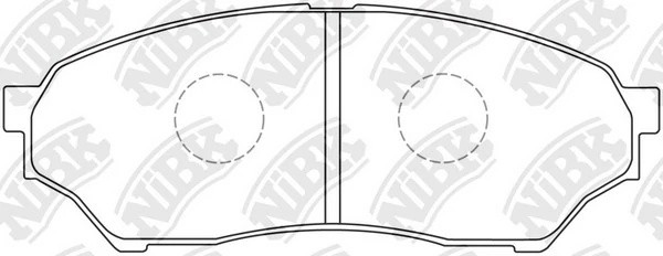 Колодки тормозные дисковые MITSUBISHI PAJERO MINI 1994-2012 PN3417 PN3417 NIBK