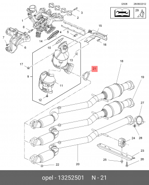 ASTRA J (2010>) 13252501 GENERAL MOTORS