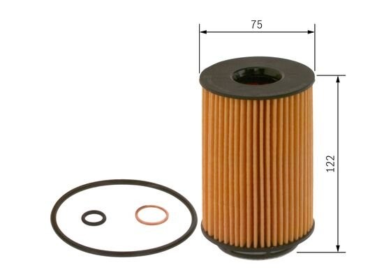 Фильтр масляный BMW 5 (F10),7 (F01-F04),X5 (E70),X6 (E71,E72) (4.5-6.0) BOSCH F 026 407 158 BOSCH