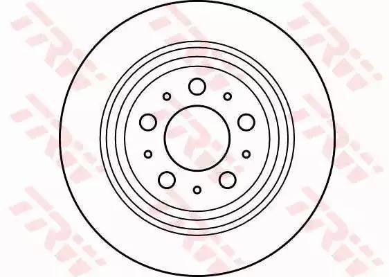 Диск тормозной VOLVO S60 (00-) задний (1шт.) TRW DF4066 TRW