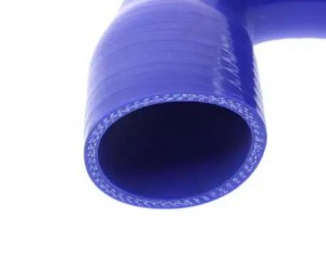 Патрубок ГАЗон Next C41R13 дв.ЯМЗ радиатора нижний синий силикон MEGAPOWER 130-16-166 MEGA POWER