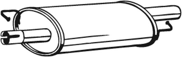Глушитель VW T5 (2.0/2.5 TDI) средняя часть BOSAL 233-577 BOSAL