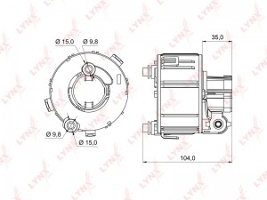 Фильтр топливный погружной подходит для HYUNDAI Solaris 1.4-1.6 (RUS) 10, KIA Ri LF-993M LYNXAUTO