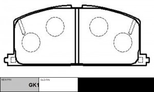 Колодки тормозные TOYOTA Camry 1988 ~ 1991 / Corolla 1997 ~ 2001 / Caldina 1992  GK1023 CTR