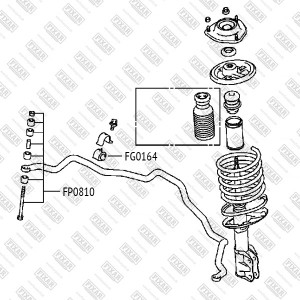 Тяга стабилизатора передняя левая/правая MITSUBISHI Lancer 03- FP0810 FP0810 FIXAR