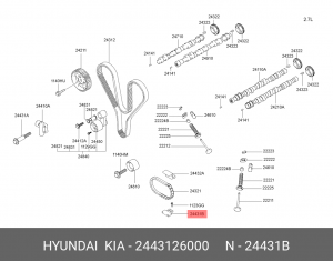 HYUNDAI ACCENT/ COUPE (RD)/ GETZ 2443126000 HYUNDAI KIA