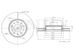 Диск тормозной передний BRD-20279 UNIO