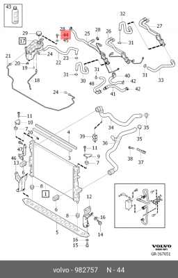 болт! M6 16mm\ Volvo 982757 VOLVO