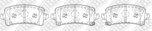Колодки тормозные HAVAL Dagou (20-) задние (4шт.) NIBK PN6045S NIBK