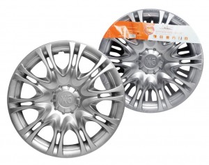 Колпаки колесные декоративные R16 серебро "AIRLINE" X5 (2 шт.) AWCC-16-10 AIRLINE