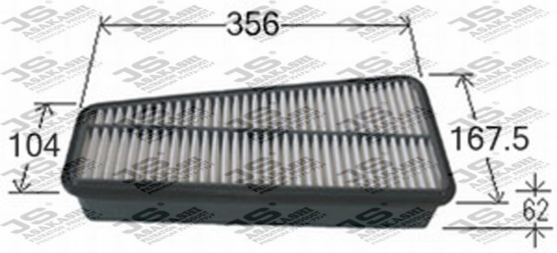Фильтр воздушный  TOYOTA FORTUNER 4,0 2010 - 2015  TOYOTA TUNDRA 4,0 2006 - 2011 A1011 JS ASAKASHI
