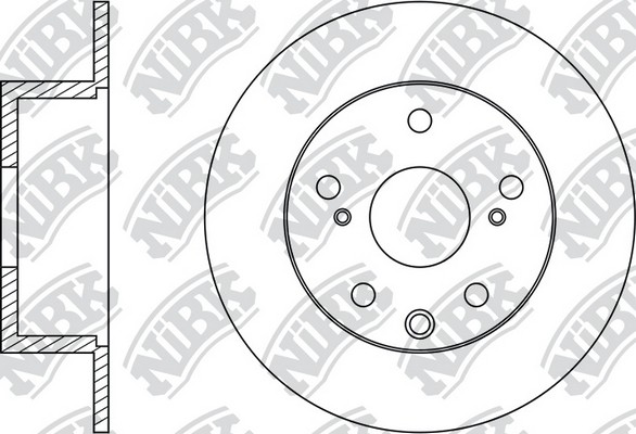 Диск тормозной TOYOTA Chaser (98-01) задний (1шт.) NIBK RN1489 NIBK