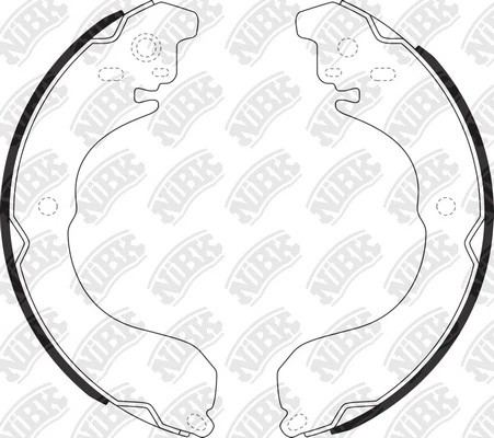 Колодки тормозные NISSAN Tiida (05-) задние (4шт.) NIBK FN1264 NIBK