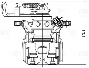 Суппорт торм. Mazda 3 (13-) зад. прав. d=36мм (CF 203402) CF 203402 TRIALLI