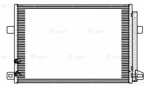 Радиатор кондиц. с ресивером для а/м VW Amarok (08-) LRAC 1820 LUZAR