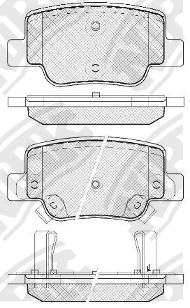 Колодки тормозные дисковые TOYOTA VERSO 09-  PN1842 PN1842 NIBK