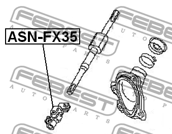 INFINITI FX 35/45 (S50) нижняя часть ASN-FX35 FEBEST