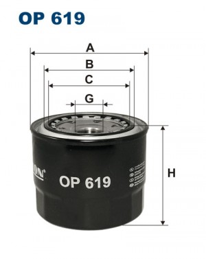 Фильтр масляный OP619 FILTRON