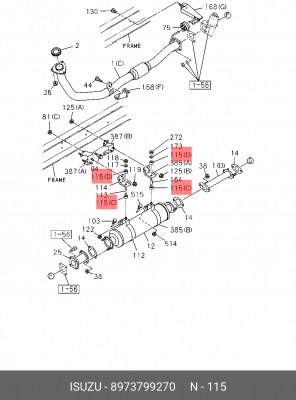 8973799270 резиновая втулка 8-97379-927-0 ISUZU