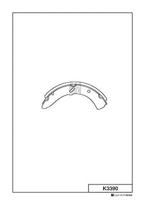 Колодки тормозные барабанные K3390 K3390 MK KASHIYAMA