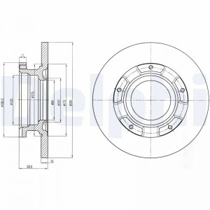 BG4008 диск тормозной задний!\ Ford Transit all 06> BG4008 DELPHI