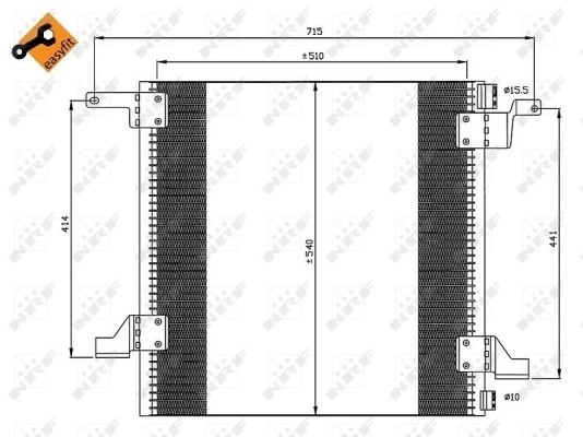 MERCEDES BENZ W163 M-KLASSE (ML) (1998-2004) 35526 NRF