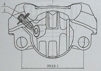 Суппорт торм. для а/м Citroen Berlingo (08-)/Peugeot Partner (08-) перед. прав.  CF 012012 TRIALLI