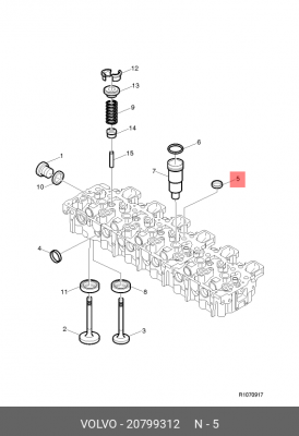 заглушка ГБЦ!\ RVI, VOLVO 20799312 VOLVO
