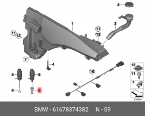 сетка фильтра насоса стеклоомывателя!\ BMW 61 67 8 374 382 BMW
