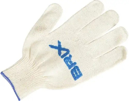 перчатки! х/б с покрытием ПВХ Лаврушка (10 класс вязки, белые)\ BRX0050005 BRIX