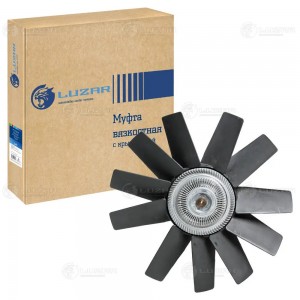 Крыльчатка вент Г-3308,ГАЗон NEXT,ПАЗ-32035 с вязк муфт дв. ЯМЗ-5344 /LUZAR/ LVC0341 LUZAR