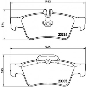 Колодки тормозные P50052 P50052 BREMBO