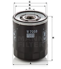 RENAULT / SUZUKI / CITROEN W7058 MANN FILTER