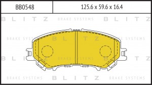 колодки дисковые передние!\ Nissan X-Trail 1.6/2.0/1.6dCi 13> BB0548 BLITZ
