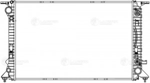 Радиатор охл. для ам Audi A5 (07-),Q5 (08-),Porshe Macan (14-) 2.7D,3.0T,3.2T,3. LRC 18181 LUZAR