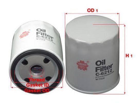 Фильтр масляный CHERY Amulet SAKURA C6212 SAKURA