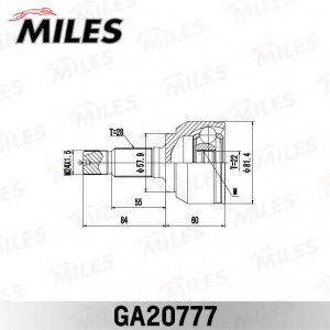 ШРУС наружный задний LAND ROVER FREELANDER II 2006-2014 GA20777 GA20777 MILES