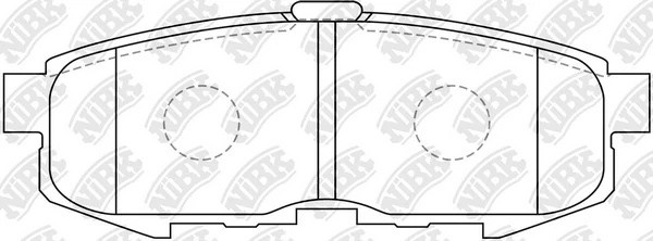 Колодки тормозные MAZDA MPV задние (4шт.) NIBK PN5807 NIBK