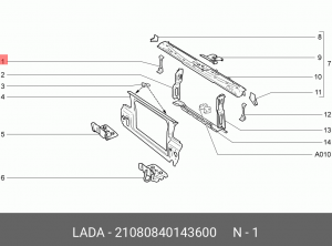 Кронштейн ВАЗ-2108 фары правый АвтоВАЗ 21080-8401436-00 LADA VAZ