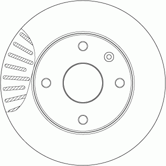 Диск тормозной CHEVROLET Lacetti (04-) (1.4/1.6/1.8) передний (1шт.) TRW DF7218 TRW