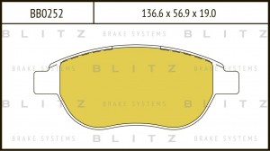 CITROEN XSARA / PEUGEOT 307 136.8x57.5x19.4 / BOSCH BB0252 BLITZ