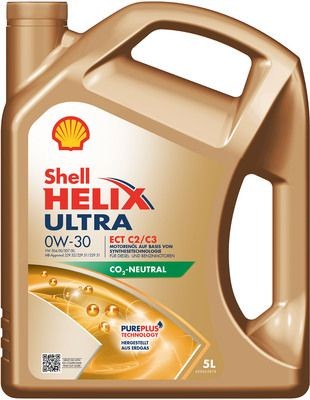 Масло моторное SHELL HELIX ULTRA ECT 0W30 C2/C3/SN синт.5л 550042371 SHELL