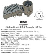 реле-регулятор! Nippondenso 14.5V\ Toyota Land Cruiser 2.4D 89> IN220 TRANSPO