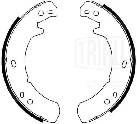 Колодки торм. Land Rover Range Rover (94-) барабан. ст. торм. 254x70 (GF 4605) GF4605 TRIALLI